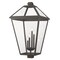 Z-Lite Talbot 4 Light Outdoor Post Mount Fixture, Oil Rubbed Bronze And Seedy 579PHXLXS-ORB - alternate 1